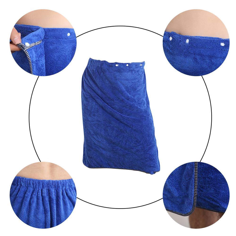 New Wearable Men Bath Wrap Towel Dress Skirt With Pocket Home Textile Towels For Beach Travel Sports Gym Towel Set For Adult Man
