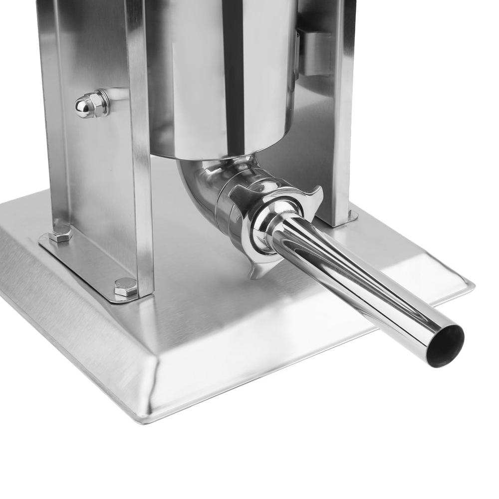 5L Manual Vertical Homemade Sausage Stuffer Stainless Steel Sausage Filling Machine Sausage Syringe Meat Filler Sausage Maker