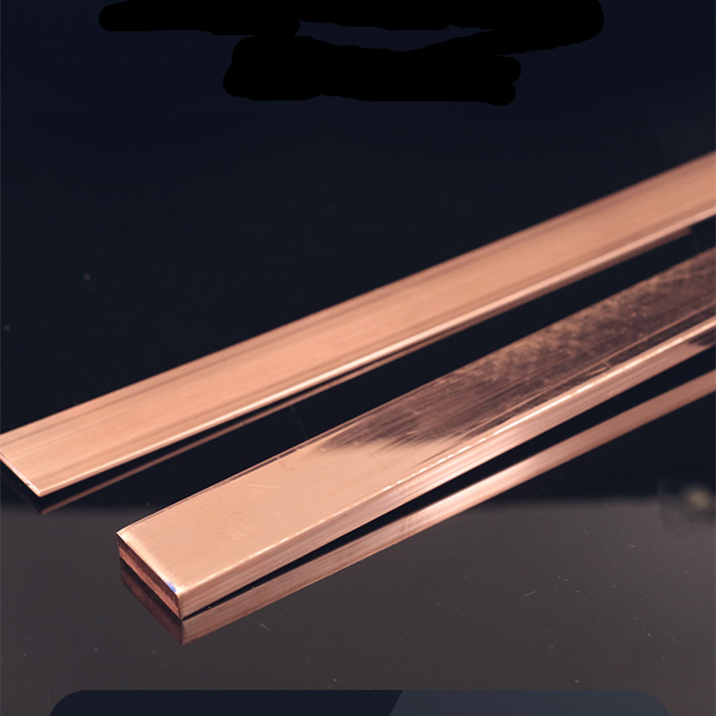 8x20x200mm High Quality Red Copper Shaft Square Flat Bar Model Maker DIY Material All Sizes In Stock Free Shipping