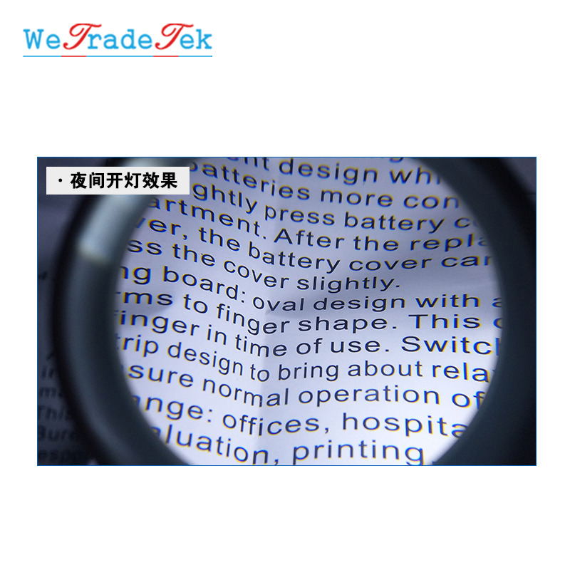 Portable 5X HD Magnifying Glass With LED Light Reading Map Newspaper Magnifier Jewelry Loupe Phone Repair Tool