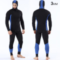 Keeping Warm Professional 3MM 2-Piece Neoprene Scuba Dive Wetsuit Zipper Split Spearfishing Wet Suit Hooded Diving Suits For Men