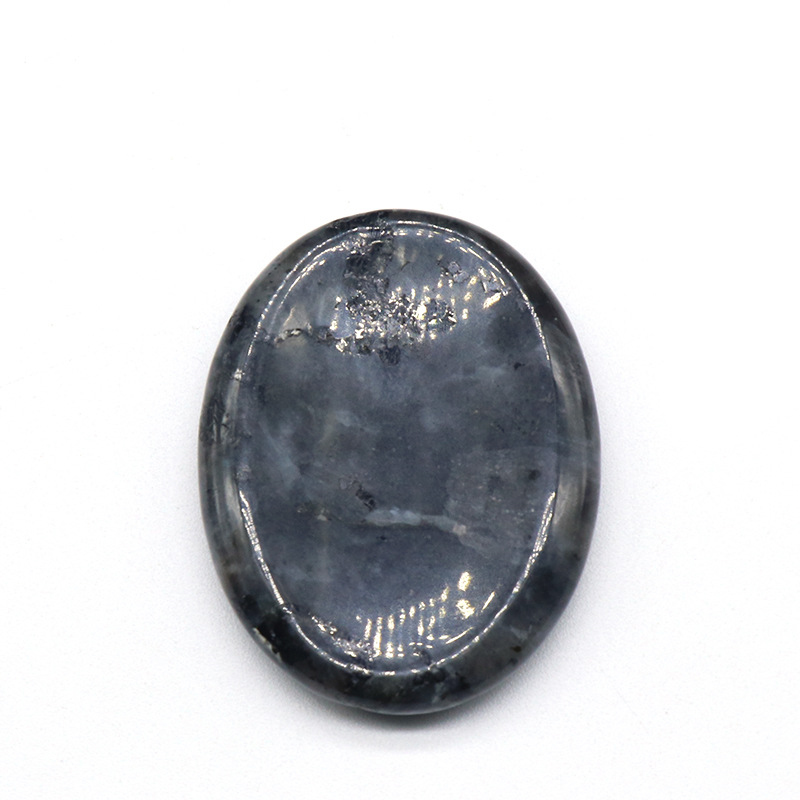Black Labradorite Thumb Worry Stone Anxiety Healing Crystal Therapy Relief