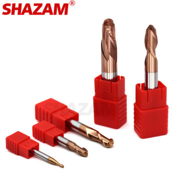 Milling Cutter Alloy Coating Tungsten Steel Tool Cnc Maching Hrc55 Ball Nose Endmills SHAZAM Top Milling Cutter Machine Endmill