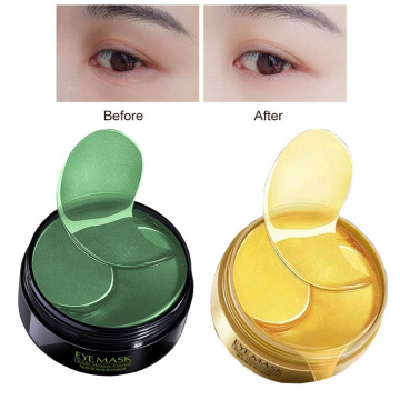 60 Pcs Gold Seaweed Eye Patches Mask Crystal Collagen Eye Mask Anti-Wrinkle Anti Aging Remove Dark Circles Eye Care