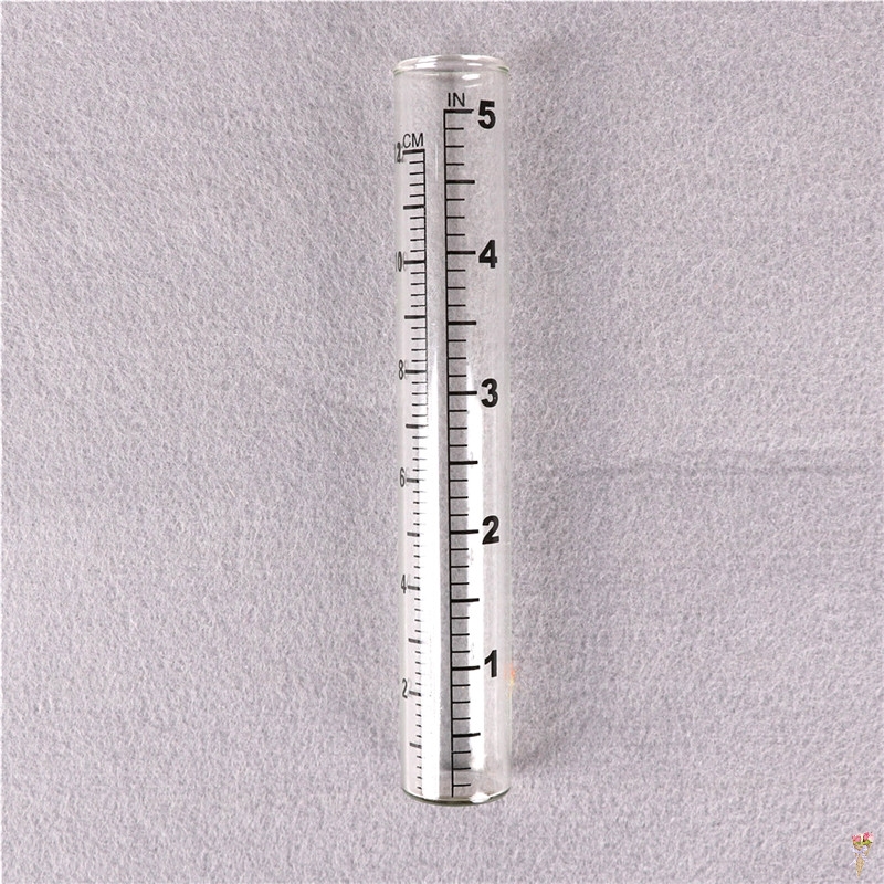 22*140mm Glass Rain Gauge Replacement Tube for Laboratory Outdoor Home Garden Yard Supplies