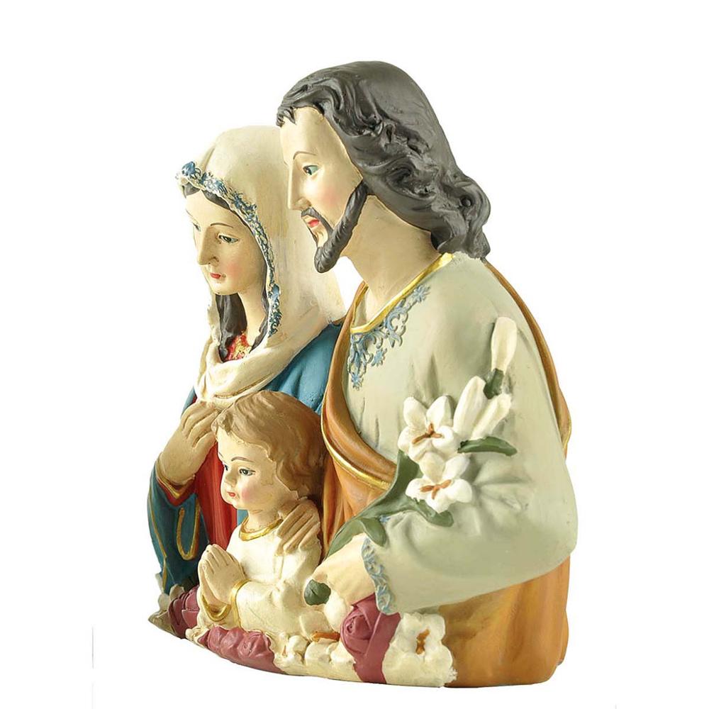 Resin Family Jesus Statue Mary Joseph Catholic Religious Ornament Christmas Gift Home Decoration for Dropshipping