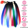 Silike Pre Stretched Easy Braiding Jumbo Braids Braiding Hair ROTECTIVE STYLE LIGHTWEIGHT 24 Inch Synthetic Hair Extensions
