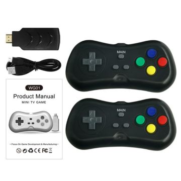 2 Players 1080P Wireless TV Video Game Console Build-in 638 Classic Games 8 Bit Mini Handheld Game Machine Dual Gamepad