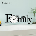 Fashion Family Non-Ticking Table Digital Clocks Cute Design RPET Acrylic Desk Clock Watch for Home Decor Living Room Decoration
