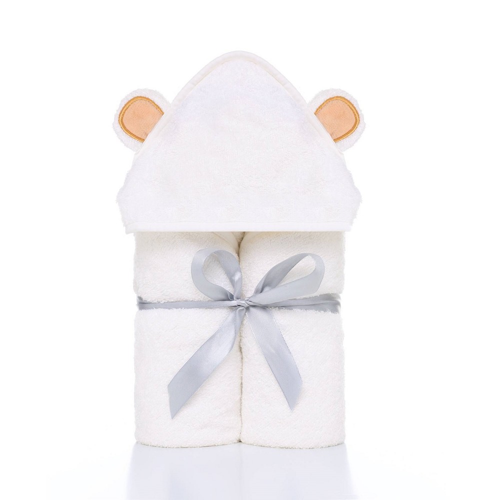 Baby Bath Towel Baby Cotton Towel Cartoon Pure Color Baby Swaddle Blanket Washcloth Baby Bathrobe 90*90cm Hooded Towel for Kid