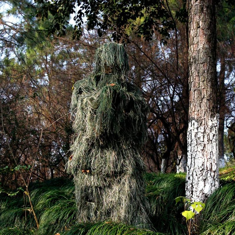 Camouflage Hunting Ghillie Suit Secretive Outdoor Sport Aerial Shooting Clothes Sniper Suits Camouflage Pretend Clothing