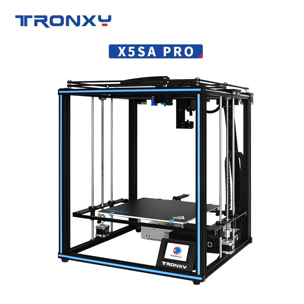 Tronxy X5SA Pro Quiet Drive 3D Printer OSG Double Axis External Guide Rail Desktop DIY Kits Titan Extruder Printing TPU Filament