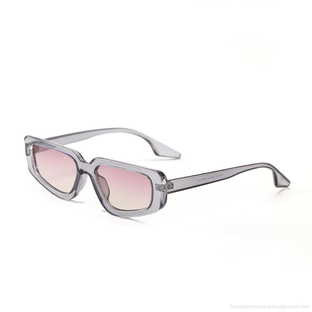 95152 Fashion Trendy Vendor Women Clear Small Cat Eye Frames Shades Sunglasses