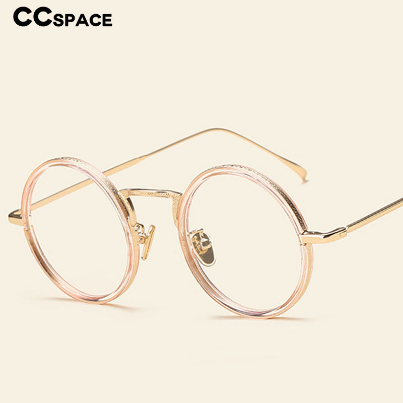 49248 Retro Round Plastic Titanium Glasses Frames Ultralight Men Women Optical Fashion Computer Glasses