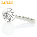 TAFREE elegant Lady Justice Goddess men fashion tie clips The Statue of Liberty tie bar pin USA symble of freedom jewelry E844