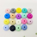 10pcs DIY Lentil Silicone Beads 12mm Food Grade Rodent Baby Pendant Necklace Baby Teether Charms Newborn Nursing Accessoryr