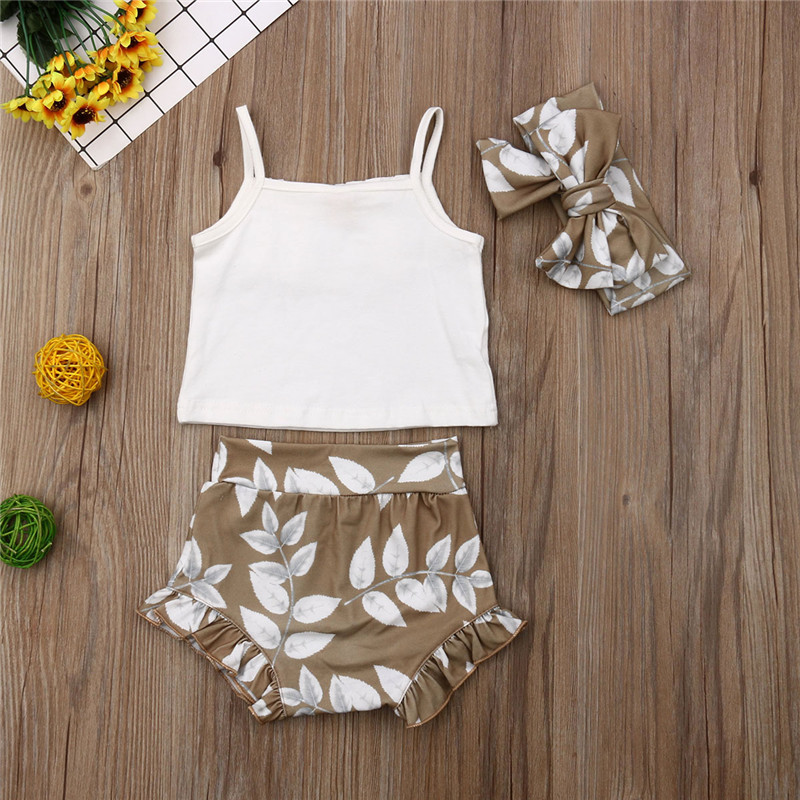 3PCS Summer Clothing Set Pudcoco Brand newborn baby girl clothes roupa de bebe menino baby outfit