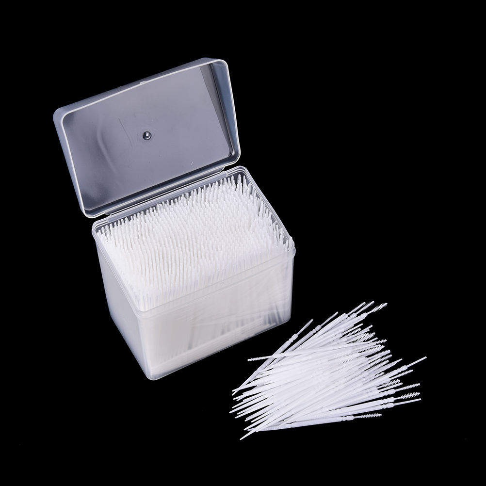 1100pcs/Box 6.5cm Interdental Brush Flosser Tooth Pick Dental Flosser Tooth brush ToothPicks Teeth Oral Hygiene Cleaner Stick