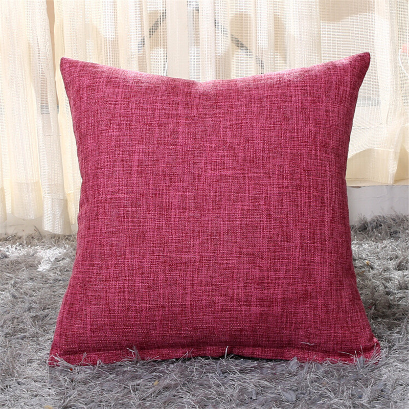 30x50cm/40x40cm/ 45x45cm Simple Solid Colors Cotton Linen Sofa Decorative Cushion Cover Throw Pillowcase Home Decor