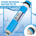 Home Kitchen Reverse Osmosis RO Membrane Replacement Water Filter System household Water Purifying Filtration 50/75/100/125GPD
