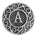 5pcs/lot Initial A-Z Greek Letters Alphabet Snap Jewelry 18mm Metal Snap Button Fit Snap Bracelet Mixture Wholesale