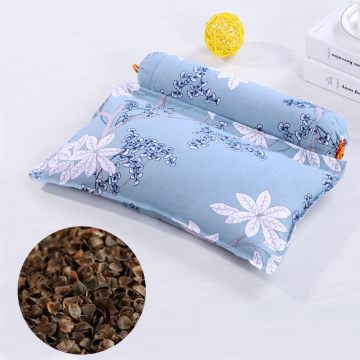 Health Care Pillow Buckwheat Husk Neck Support Cervical Protect Stripe Printing Pillows for Gift Travel Bedding Sleeping Pillow