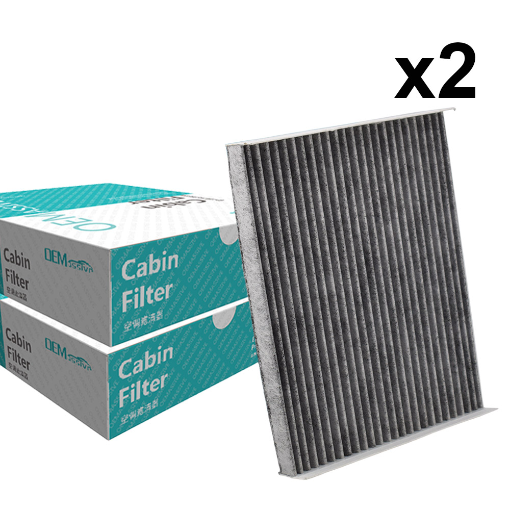2x Car Pollen Cabin Air Conditioning Filter Activated Carbon AE5Z-19N619-A For Ford Fusion Sedan Lincoln MKZ 2010 2011 2012 2013
