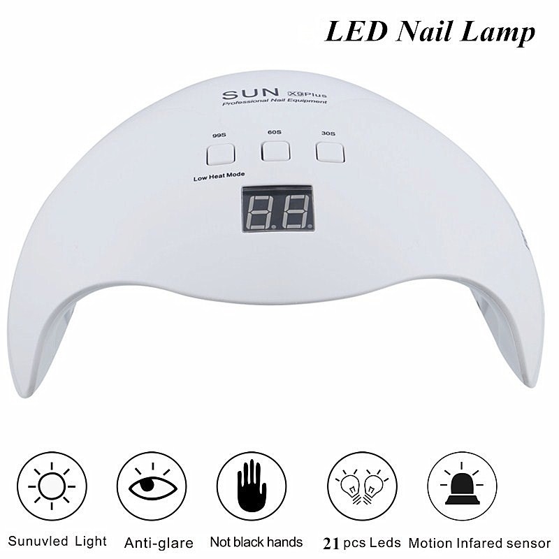 Professional SUN X9 Plus LED Lamp 40W Nail Dryer LCD Display 21 LEDs Nail Dryer Lamp For Manicure Gel Polish Auto Sensor Timer