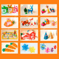 10Pcs/Pack Back Sticker Sponge Paper Eva Rubber Art Origami Paper Kindergarten DIY Colorful Handmade Goma Eva Paper Moosgummi