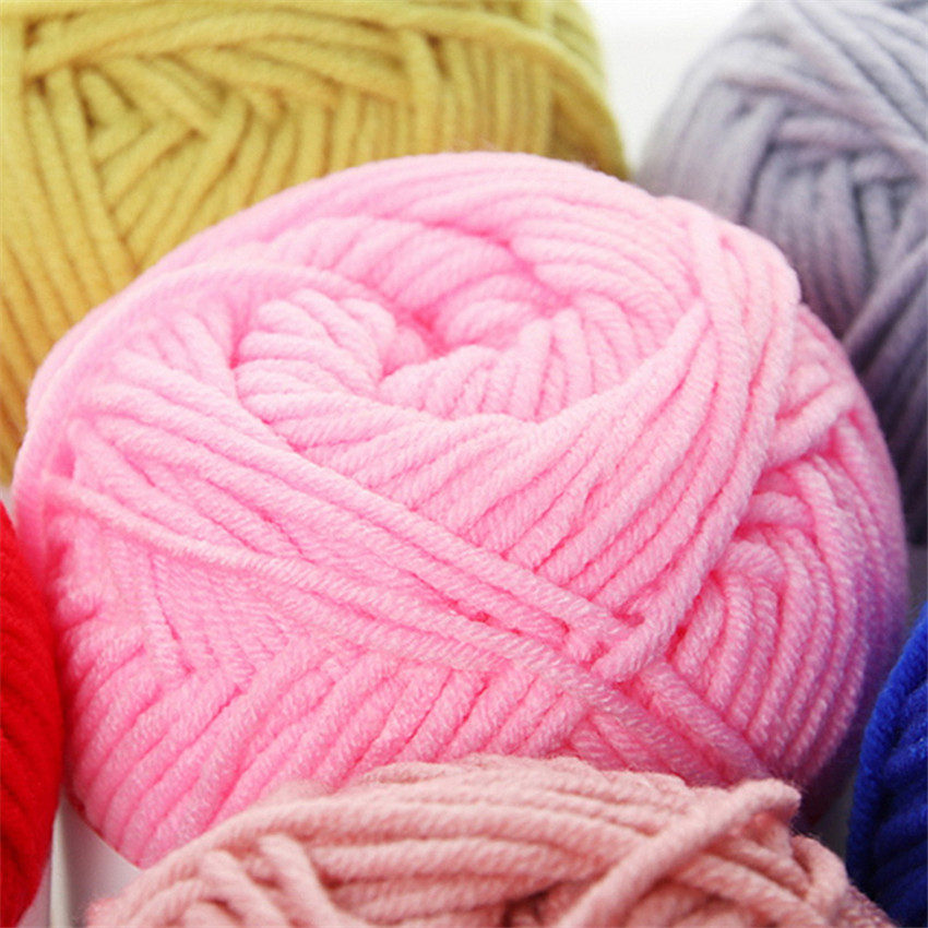 Crochet Yarn For Knitting with 22Pcs knit tool 6Balls 300g/0.66lb Milk Cotton Knit Yarn Soft Warm Knitted Threads Handmade