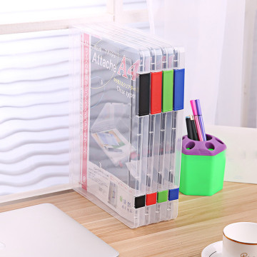 Storage Boxes Home Organizer Bins A4 Transparent Storage Box Clear Plastic Document Paper Filling Case File Plastic Boxes#40