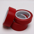 red PTFE skived film with silicone adhesive tape