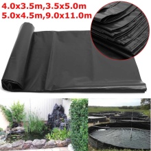 4 Size Black Fish Pond Liner Cloth Home Garden Pool Reinforced HDPE Heavy Landscaping Pool Pond Waterproof Liner Cloth New