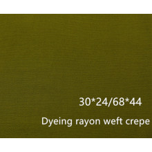 Dyeing Rayon Weft Crepe 30x24/68x44 140gsm