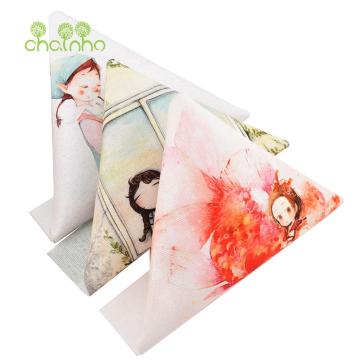 Hand Dyed Cotton Canvas Fabric,Girl's Leisure Life,For DIY Sewing & Quilting Purse Book Cover Home Decoration Material