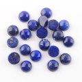 RONGZUAN 6mm Round Natural Stone Lapis Lazuli Cabochon CAB Flat Back Beads No Drilled hole for Jewelry Making 20pcs/lot TU3282