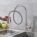 Kitchen Faucets Silver/Black Single Handle Pull Out Kitchen Tap Single Hole Handle Swivel 360 Degree Water Mixer Tap Mixer Tap