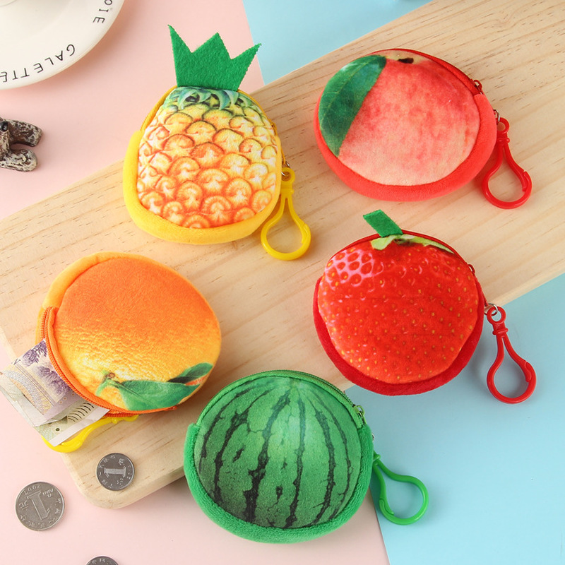 Tampon Storage Bag Cosmetic Earphone Organizer Watermelon Orange Starwberry Purse Coin Key Holder Women Travel Napkin Zipper Bag