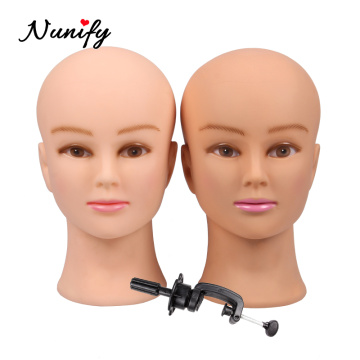 Nunify Bald Mannequin Head Female Mannequin Head For Wig Making Hat Display Cosmetology Manikin Head For Makeup Practice