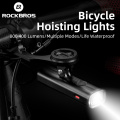 ROCKBROS Bike Light Hoisting Headlights Multifunctional Holder Powerful Flash Light USB Charing Led Bicycle Front Light 4000mAh