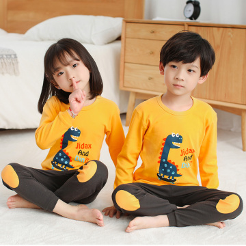 Kids Pajamas 2021 Autumn Girls Boys Sleepwear Nightwear Baby Infant Clothes Animal Cartoon Pajama Sets Cotton Children's Pyjamas