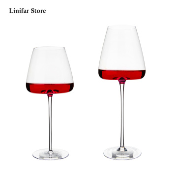 2pcs Goblet Wine Glass Kitchen Utensils Crystal Water Champagne Glasses Bordeaux Burgundy Wedding Party Birthday Gift Lead-Free