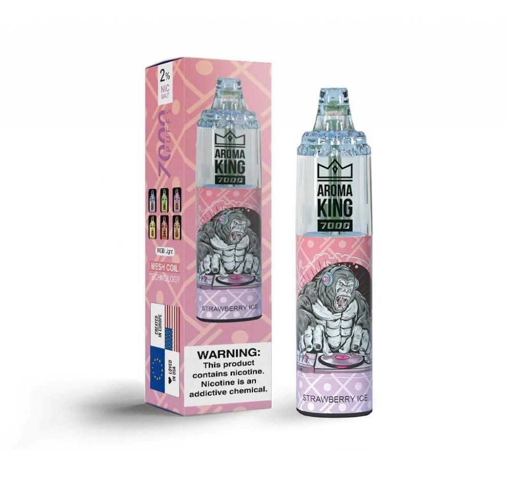 Strawberry Ice Aroma King 7000 Disposable Pod Device 20mg