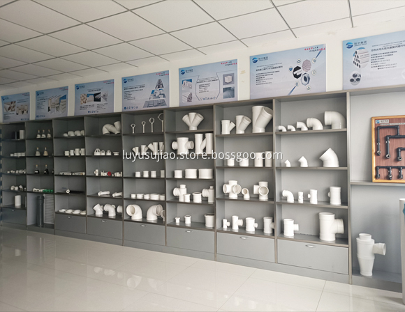 PVC pipe products display