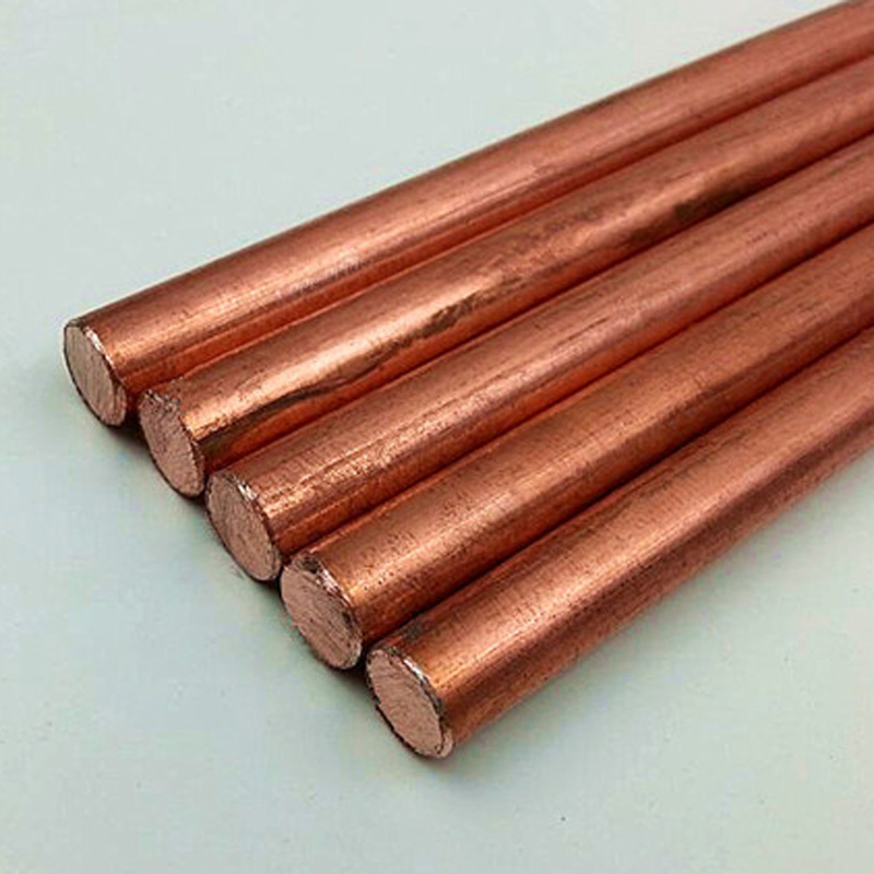 Solid round pure copper rod anode electrode Cu bar cylinder stick for copper plating solution and metalworking 2mm to 50mm long