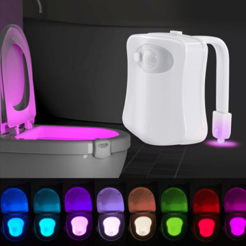 Smart PIR Motion Sensor Toilet Seat Night Light 8 Colors Waterproof Backlight For Toilet Bowl LED Lamp WC Toilet Light