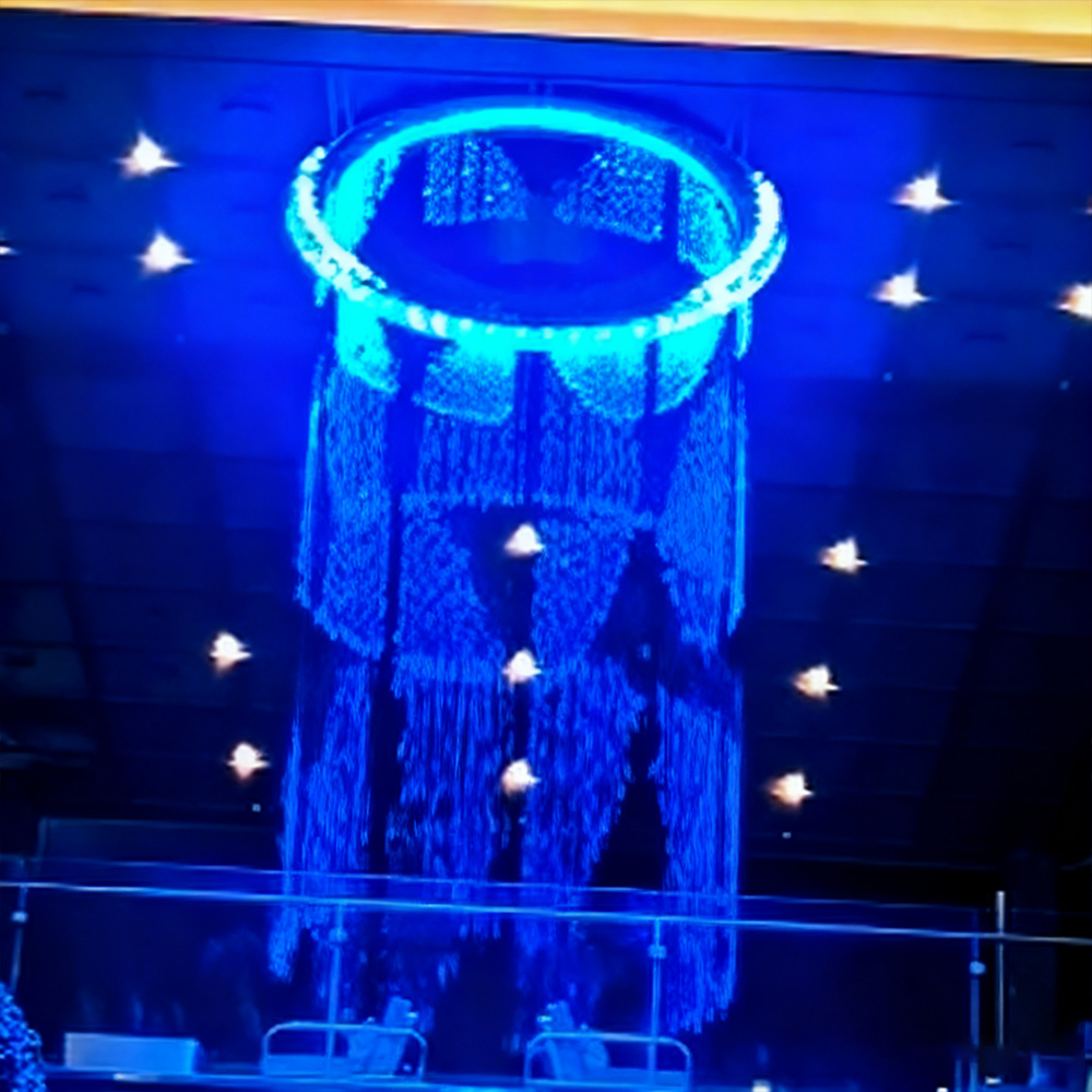 Digital water curtain