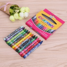 12 Colors Safety Student Drawing Crayons Set Colorful Kids Paint Stik Pen