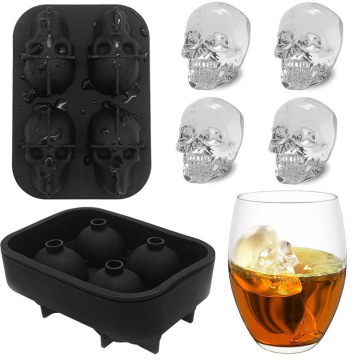 2020 new Skull Ice Cube Silicone Mold Bar DIY Creative Molded Silicone Ice Box Ice Cube Molded Silicone Daily Necessities
