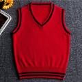 red boys vest